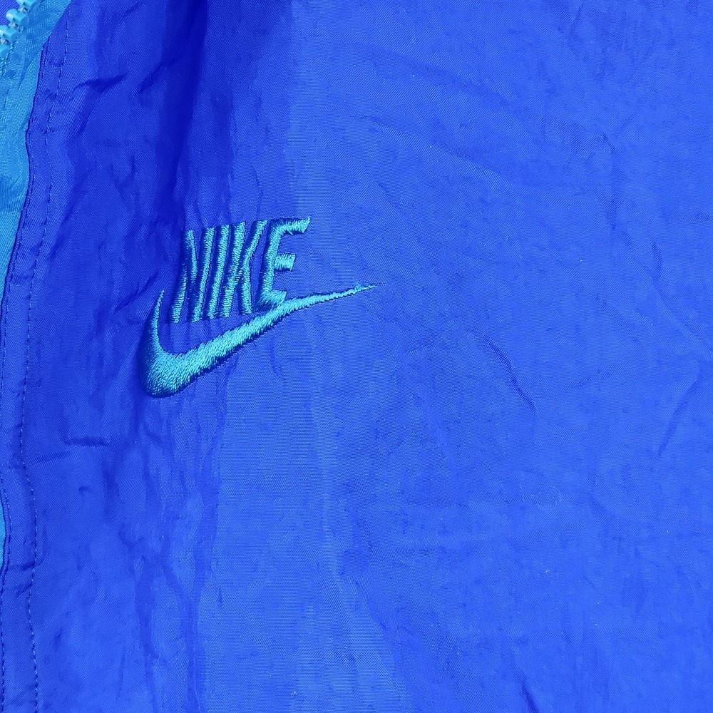 Nike Vintage Windbreaker Jacket Men's XL Blue Spell Out Swoosh NCAA - Picture 7 of 16